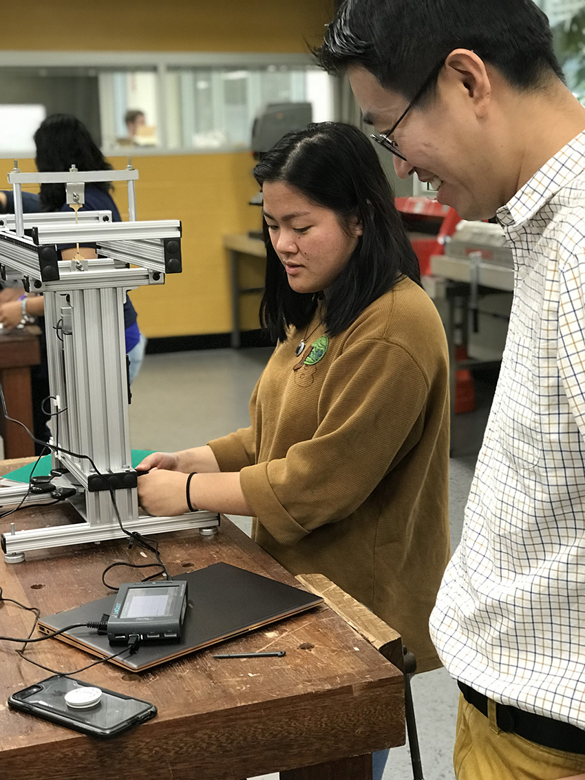 Jannah Bongato and Professor JK Yang.