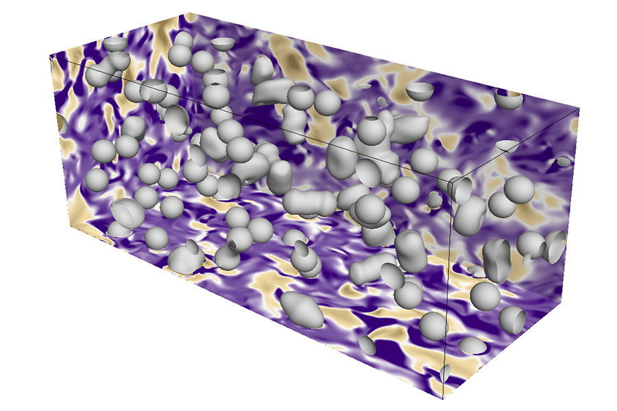 Microscopic visualization of a shear flow