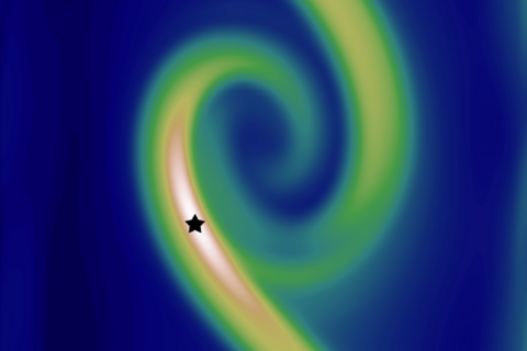 blue and green plasma flow Illustration 