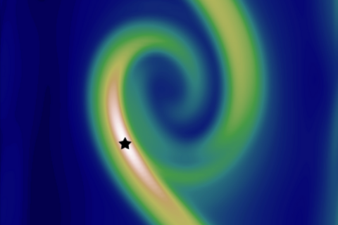 blue and green plasma flow Illustration