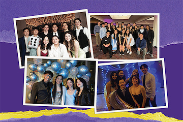 Snapshots of the College's formal dances this year