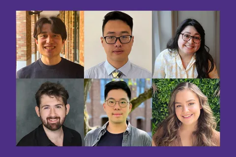 Collage of the 2025 student award winners