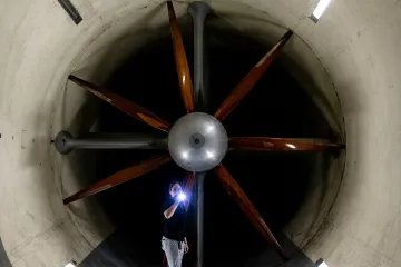 The fan in the UWAL Kirsten Wind Tunnel.