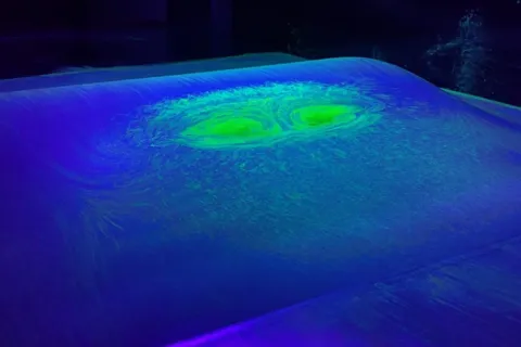 Visualization of the Boeing Gaussian bump geometry