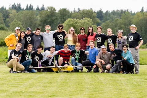 Group photo of the DBF team members