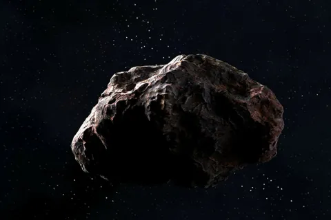 Asteroid in space